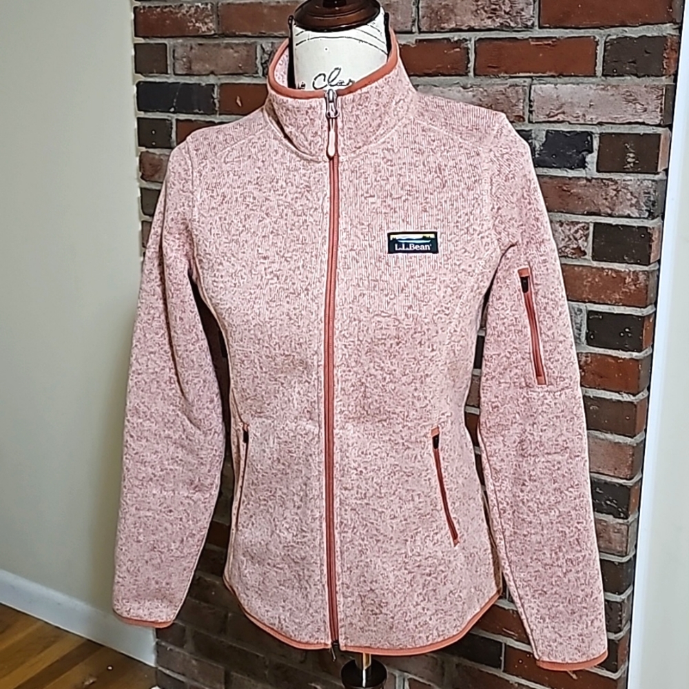 LL Bean Sweater Fleece Full Zip Jacket NWT